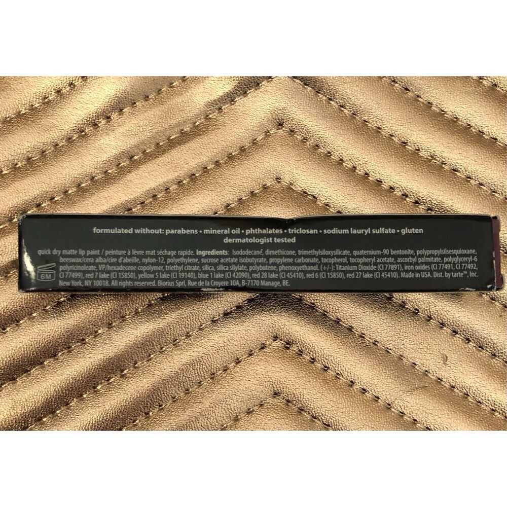 TARTE - 🎉HP🎉NWT - Tarteist Quick Dry Matte Lip Paint/Acid Wash (very dark berry) - Picture 4 of 16